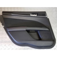 Обшивка двери (карта) задняя левая кожа черная с красной строчкой titanium Ford Fusion mk5 2013-2016 DS7Z5427407DB