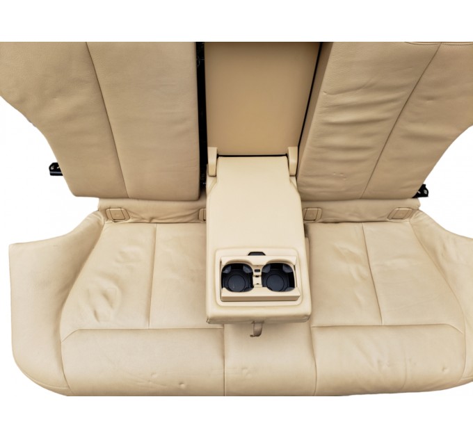 Задний ряд сидений диван (2 ряд) Бежевый кожа BMW F30 2012-2019 52207309684