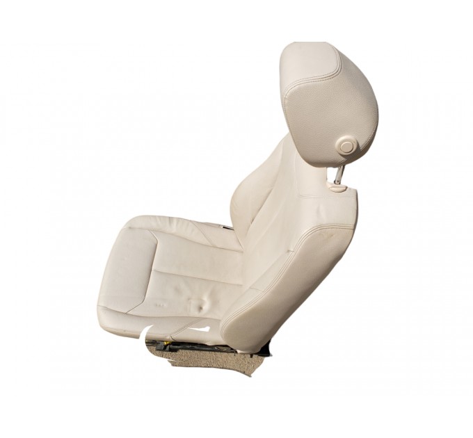 Пасажирське сидіння з airbag, електро, біла шкіра oyster BMW F30 2012-2019 52107243530