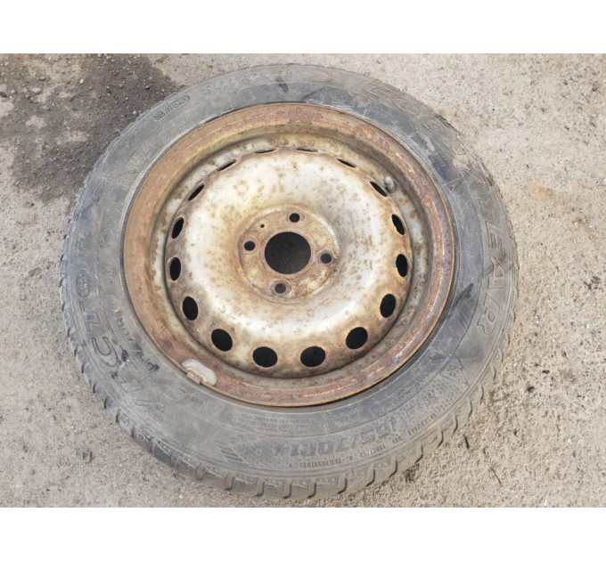 Диск стальной 14x5.5 4x100 с резиной 165/70 (на запаску) Renault Kangoo 1997-2008 8200041604