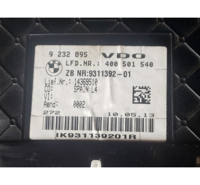 приборка щиток ЦАРАПИНЫ под проекцию BMW F30 2010-2018 62109295856 62109311392