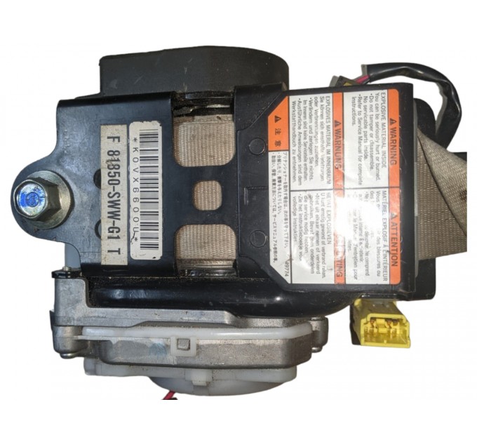 Ремень безопасности с пиропатроном передний левый Honda CR-V 3 2006-2011 81850SWWG01ZA