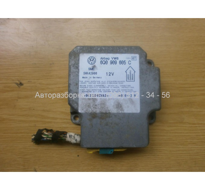 Блок управления AIR BAG бу VW PASSAT B5 PLUS (1998-2005) 6Q0909605